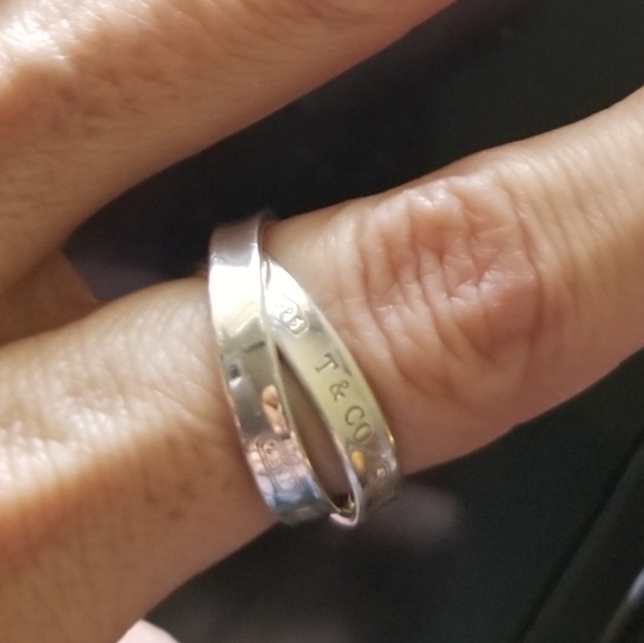 Beautiful women 925 Silver Tiffany & Co Ring S 6.5 - Picture 7 of 7